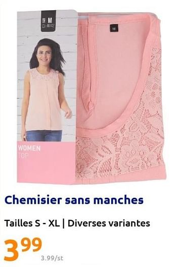 Promotions Chemisier sans manches - Produit Maison - Action - Valide de 25/05/2022 à 31/05/2022 chez Action