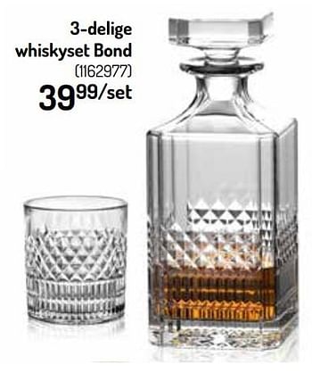 Promoties 3-delige whiskyset bond - Huismerk - Oh'Green - Geldig van 25/05/2022 tot 05/06/2022 bij Oh'Green