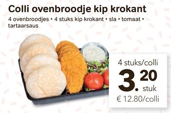 Promoties Colli ovenbroodje kip krokant - Huismerk - Bon'Ap - Geldig van 25/05/2022 tot 07/06/2022 bij Bon'Ap