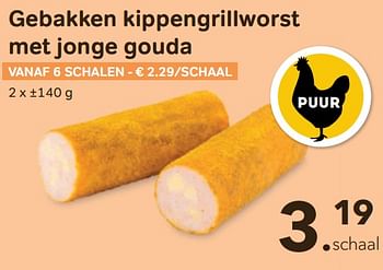 Promoties Gebakken kippengrillworst met jonge gouda - Huismerk - Bon'Ap - Geldig van 25/05/2022 tot 07/06/2022 bij Bon'Ap