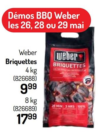 Promotions Weber briquettes - Weber - Valide de 25/05/2022 à 05/06/2022 chez Oh'Green