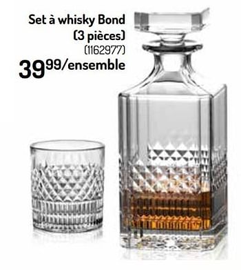 Promotions Set à whisky bond - Produit Maison - Oh'Green - Valide de 25/05/2022 à 05/06/2022 chez Oh'Green