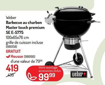 Promotions Weber barbecue au charbon master touch premium se e-5775 - Weber - Valide de 25/05/2022 à 05/06/2022 chez Oh'Green