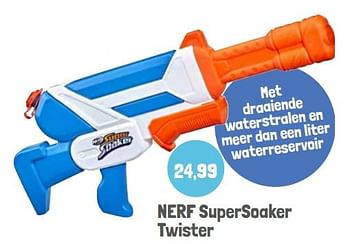 Promoties Nerf supersoaker twister - Nerf - Geldig van 01/06/2022 tot 30/09/2022 bij Lobbes