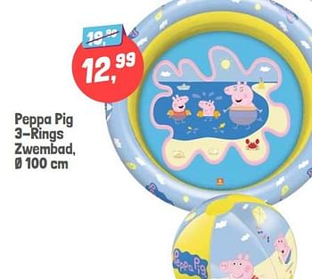 Promoties Peppa pig 3-rings zwembad - Huismerk - Lobbes - Geldig van 01/06/2022 tot 30/09/2022 bij Lobbes