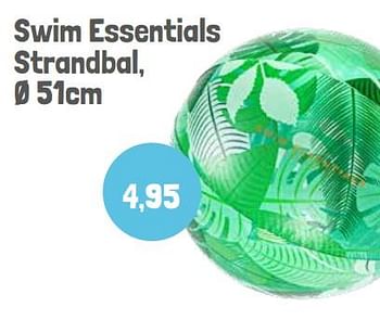 Promoties Swim essentials strandbal - Swim Essentials - Geldig van 01/06/2022 tot 30/09/2022 bij Lobbes