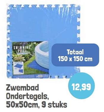 Promoties Zwembad ondertegels - Huismerk - Lobbes - Geldig van 01/06/2022 tot 30/09/2022 bij Lobbes