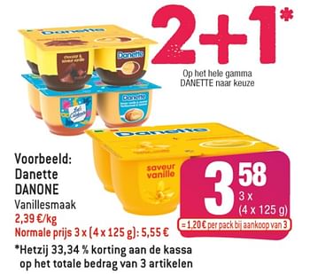 Promoties Danette danone - Danone - Geldig van 01/06/2022 tot 14/06/2022 bij Smatch