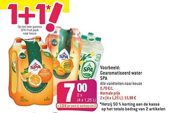 Promoties Gearomatiseerd water spa - Spa - Geldig van 01/06/2022 tot 14/06/2022 bij Smatch