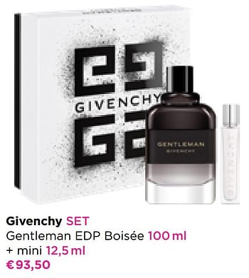 Promoties Givenchy set gentleman edp boisée + mini - Givenchy - Geldig van 30/05/2022 tot 12/06/2022 bij ICI PARIS XL