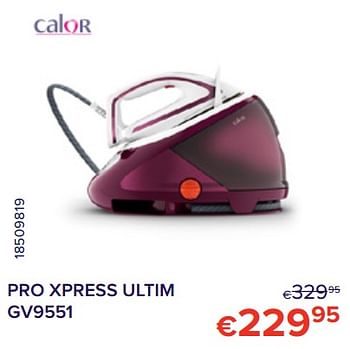 Promotions Calor pro xpress ultim gv9551 - Calor - Valide de 01/06/2022 à 30/06/2022 chez Euro Shop