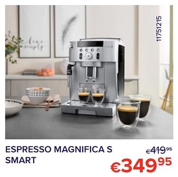 Promotions Delonghi espresso magnifica s smart - Delonghi - Valide de 01/06/2022 à 30/06/2022 chez Euro Shop
