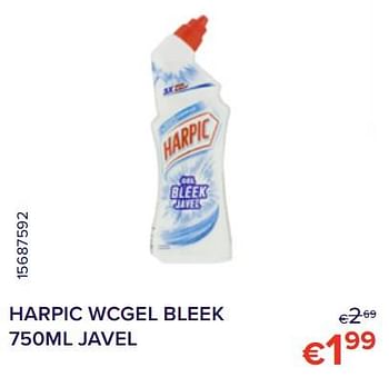 Promoties Harpic wcgel bleek javel - Harpic - Geldig van 01/06/2022 tot 30/06/2022 bij Euro Shop