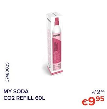 Promoties My soda co2 refill - Mysoda - Geldig van 01/06/2022 tot 30/06/2022 bij Euro Shop