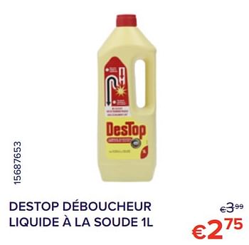 Déboucheur liquide soude - DESTOP