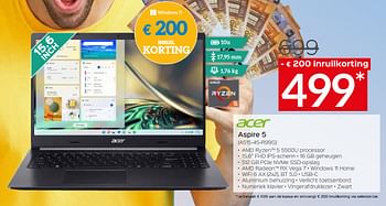 Promoties Acer aspire 5 a515-45-r99g - Acer - Geldig van 30/05/2022 tot 30/06/2022 bij Selexion