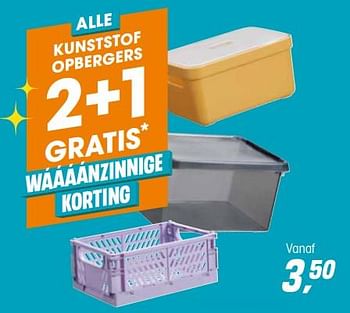 Promoties Kunststof opbergers - Huismerk - Kwantum - Geldig van 09/06/2022 tot 12/06/2022 bij Kwantum
