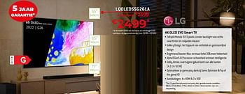 Promoties Lg 4k oled evo smart tv lqoled55g26la - LG - Geldig van 20/05/2022 tot 30/06/2022 bij Exellent