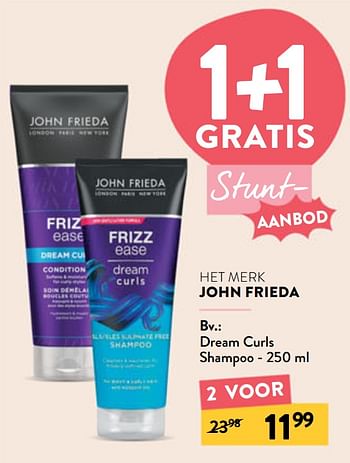 Promoties Dream curls shampoo - John Frieda - Geldig van 01/06/2022 tot 28/06/2022 bij DI