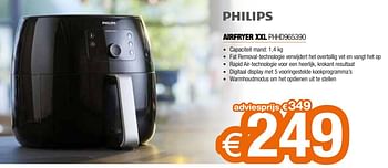 Promoties Philips airfryer xxl phhd965390 - Philips - Geldig van 20/05/2022 tot 30/06/2022 bij Expert