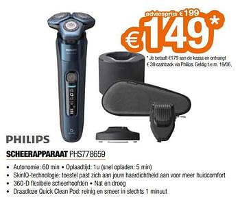 Promoties Philips scheerapparaat phs778659 - Philips - Geldig van 20/05/2022 tot 30/06/2022 bij Expert