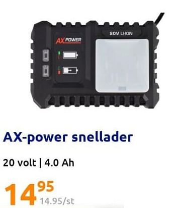 Promoties Ax-power snellader - AX Power - Geldig van 01/06/2022 tot 07/06/2022 bij Action