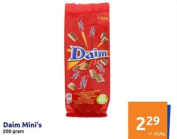 Promoties Daim mini`s - Daim - Geldig van 01/06/2022 tot 07/06/2022 bij Action