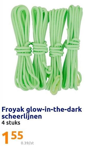 Promoties Froyak glow-in-the-dark scheerlijnen - Froyak - Geldig van 01/06/2022 tot 07/06/2022 bij Action