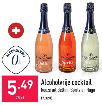 Promoties Alcoholvrije cocktail - Huismerk - Aldi - Geldig van 10/06/2022 tot 17/06/2022 bij Aldi