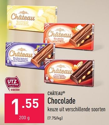 Promoties Chocolade - CHATEAU - Geldig van 06/06/2022 tot 17/06/2022 bij Aldi