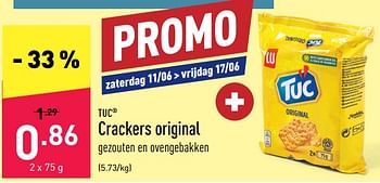 Promoties Crackers original - Lu - Geldig van 11/06/2022 tot 17/06/2022 bij Aldi