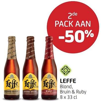 Promoties Leffe 2de pack aan -50% - Leffe - Geldig van 17/06/2022 tot 30/06/2022 bij BelBev