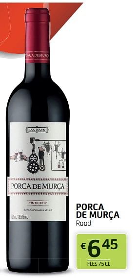 Promoties Porca de murça rood - Rode wijnen - Geldig van 17/06/2022 tot 30/06/2022 bij BelBev
