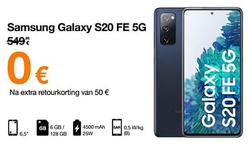 Promoties Samsung galaxy s20 fe 5g - Samsung - Geldig van 01/06/2022 tot 22/06/2022 bij Orange