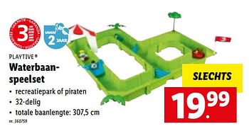 Promoties Waterbaanspeelset - Playtive Junior - Geldig van 13/06/2022 tot 18/06/2022 bij Lidl