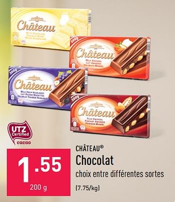 Chateau Chocolat En Promotion Chez Aldi