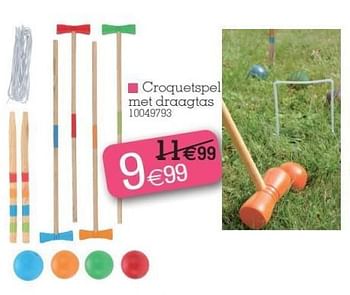 Promoties Croquetspel met draagtas - Huismerk - Yess - Geldig van 30/05/2022 tot 13/06/2022 bij yess!