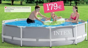 Promoties Intex prism frame zwembad - Intex - Geldig van 30/05/2022 tot 13/06/2022 bij yess!