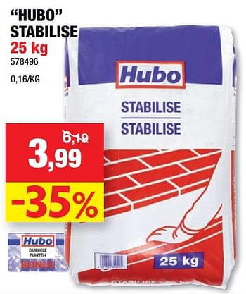 Promoties Hubo stabilise - Huismerk - Hubo  - Geldig van 08/06/2022 tot 19/06/2022 bij Hubo