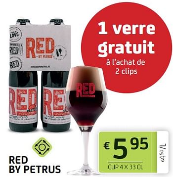 Promotions Red by petrus - Petrus - Valide de 17/06/2022 à 30/06/2022 chez BelBev