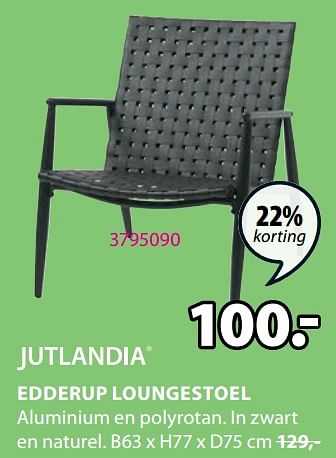 Promoties Edderup loungestoel - Jutlandia - Geldig van 07/06/2022 tot 19/06/2022 bij Jysk