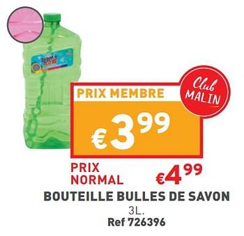Promoties Bouteille bulles de savon - Huismerk - Trafic  - Geldig van 15/06/2022 tot 20/06/2022 bij Trafic
