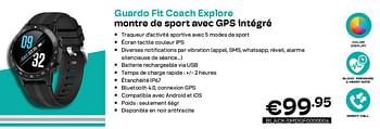 Promotions Guardo fit coach explore sporthorloge met geïntegreerde gps black - Guardo - Valide de 01/06/2022 à 30/06/2022 chez Compudeals