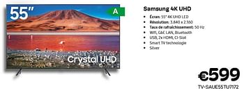 Promotions Samsung uhd 4k smart-téléviseur - Samsung - Valide de 01/06/2022 à 30/06/2022 chez Compudeals