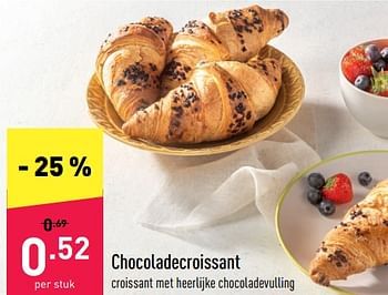 Promoties Chocoladecroissant - Huismerk - Aldi - Geldig van 13/06/2022 tot 18/06/2022 bij Aldi