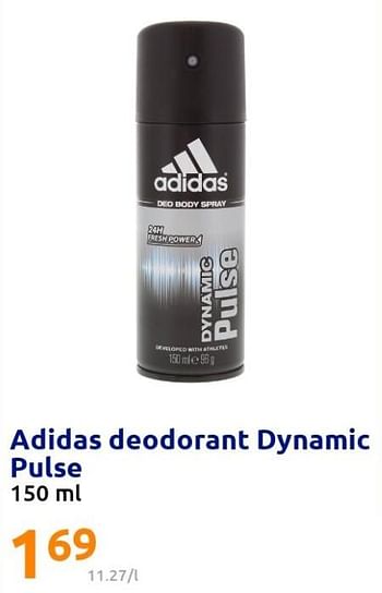 Promoties Adidas deodorant dynamic pulse - Adidas - Geldig van 08/06/2022 tot 14/06/2022 bij Action
