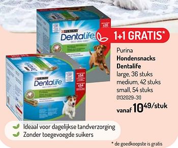 Promoties Hondensnacks dentalife - Purina - Geldig van 08/06/2022 tot 19/06/2022 bij Oh'Green