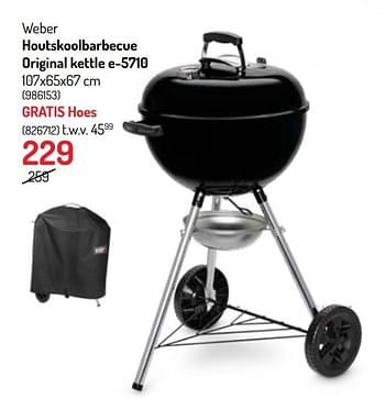 Promoties Houtskoolbarbecue original kettle e-5710 - Weber - Geldig van 08/06/2022 tot 19/06/2022 bij Oh'Green