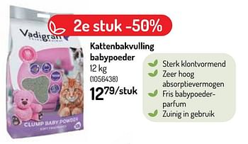 Promoties Kattenbakvulling babypoeder - Vadigran - Geldig van 08/06/2022 tot 19/06/2022 bij Oh'Green