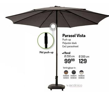 Promoties Parasol vista - Jardinico - Geldig van 08/06/2022 tot 19/06/2022 bij Oh'Green